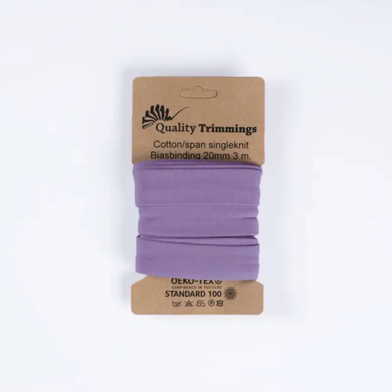 Preiswert Schrägband Jersey Ben uni dusty lilac (430) Karte 3m
